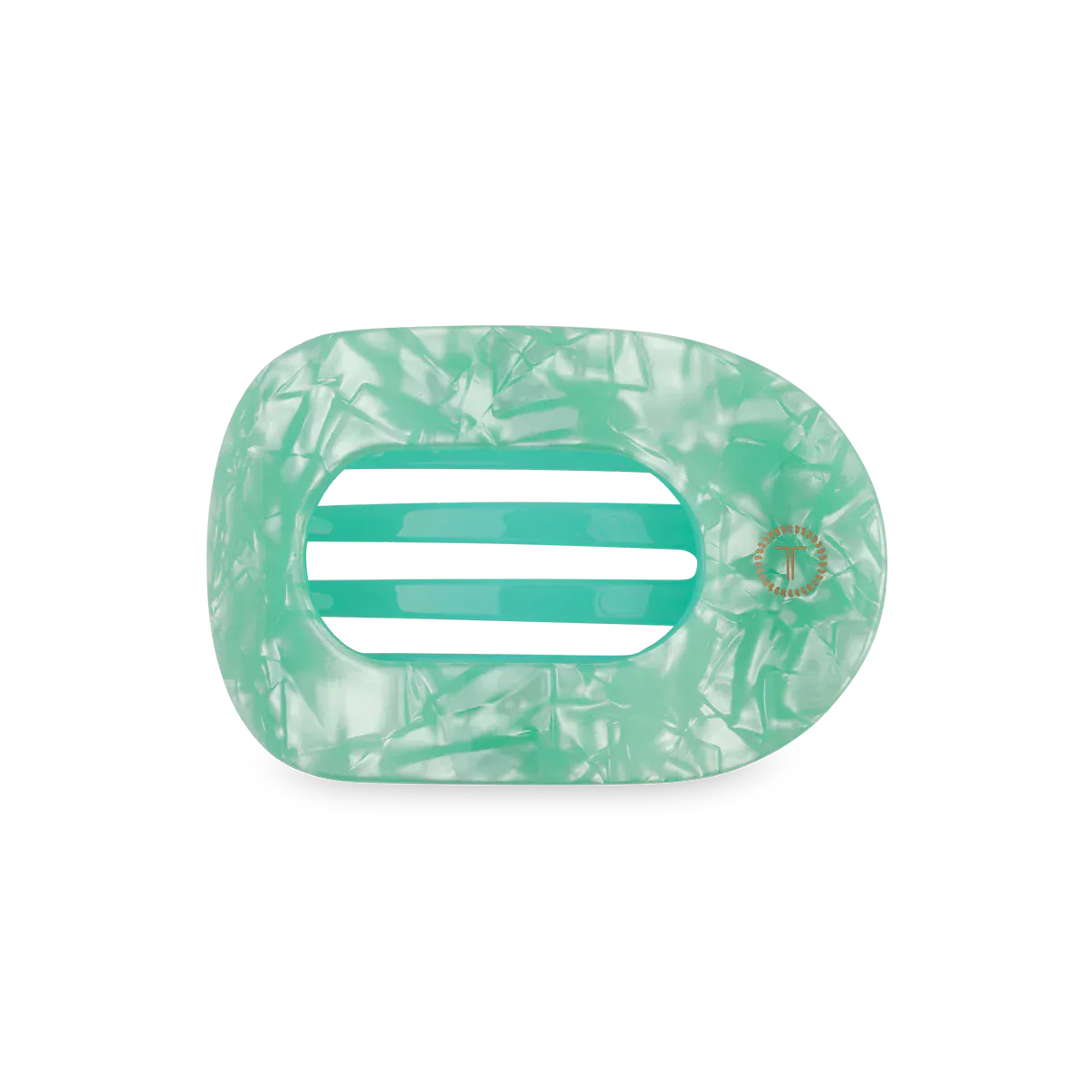 Spring Splash Medium Flat Round Hair Clip