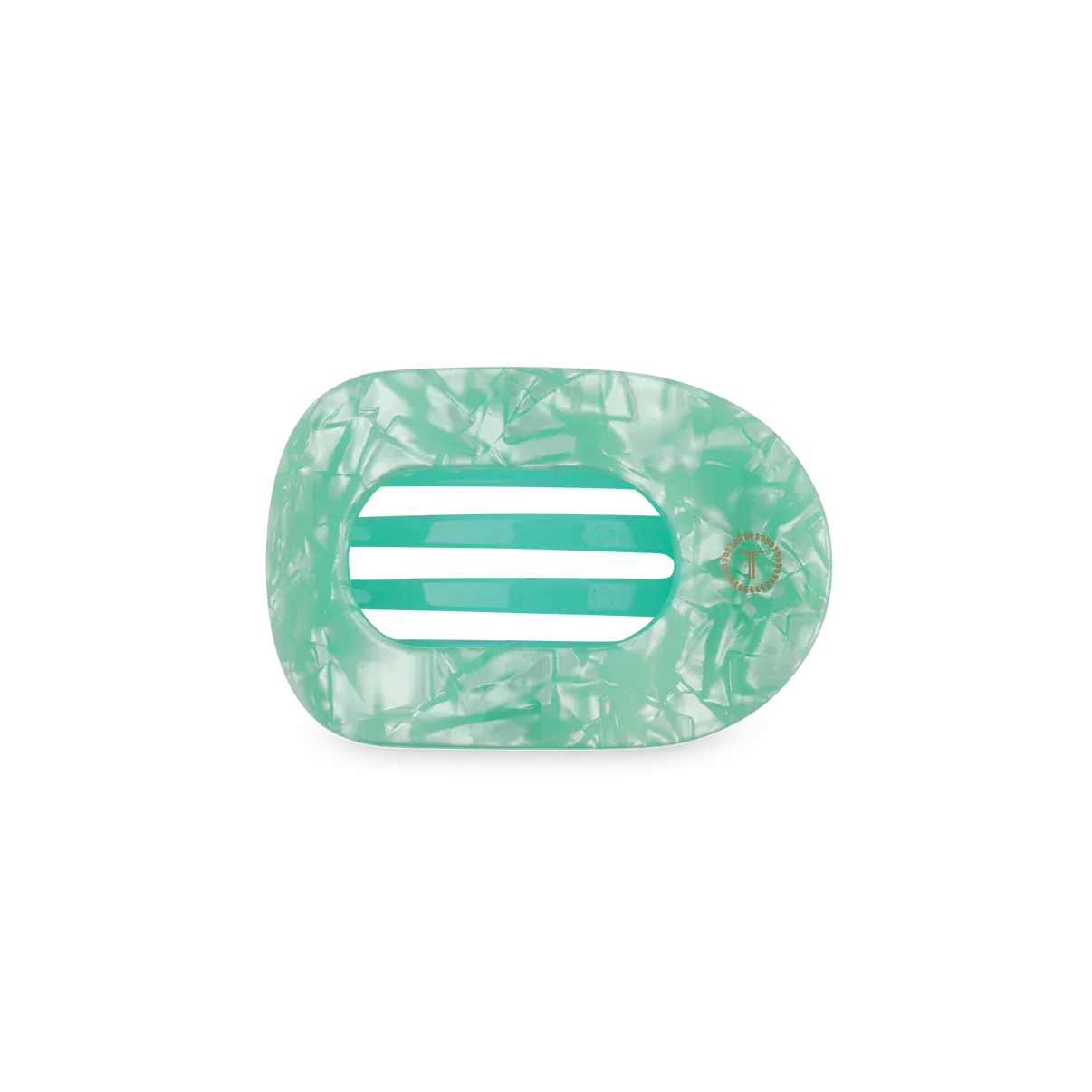 Spring Splash Small Flat Round Hair Clip