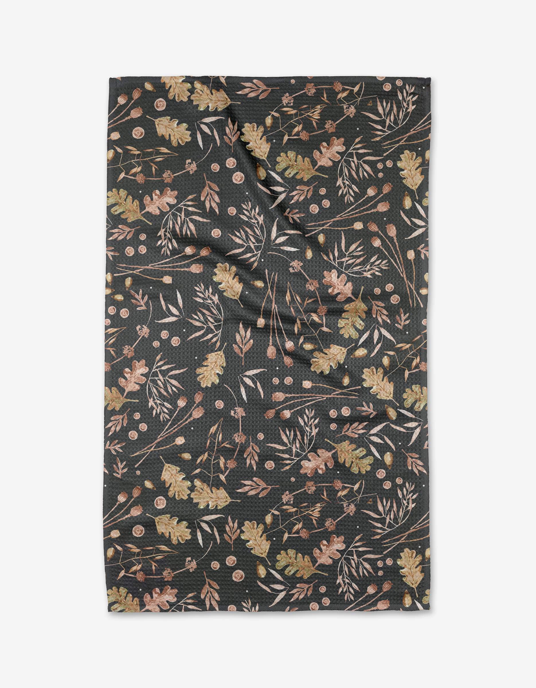 Geometry Fallen Oak Tea Towel