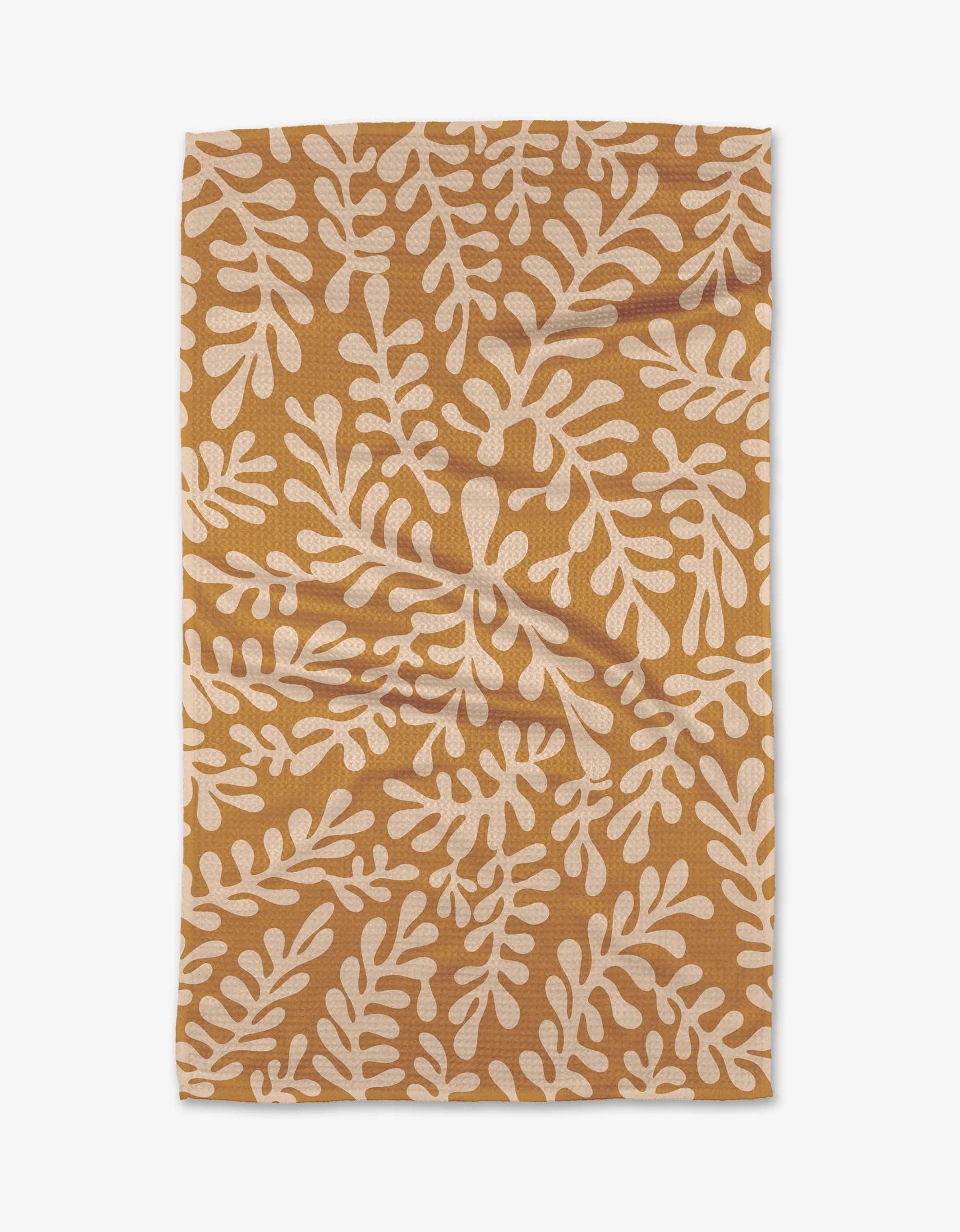 Geometry Golden Fall Tea Towel