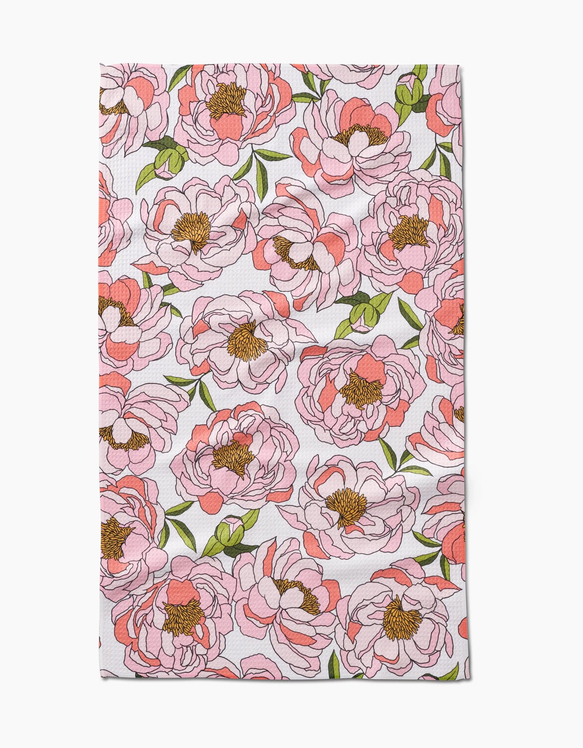 Geometry Peony Paradise Tea Towel