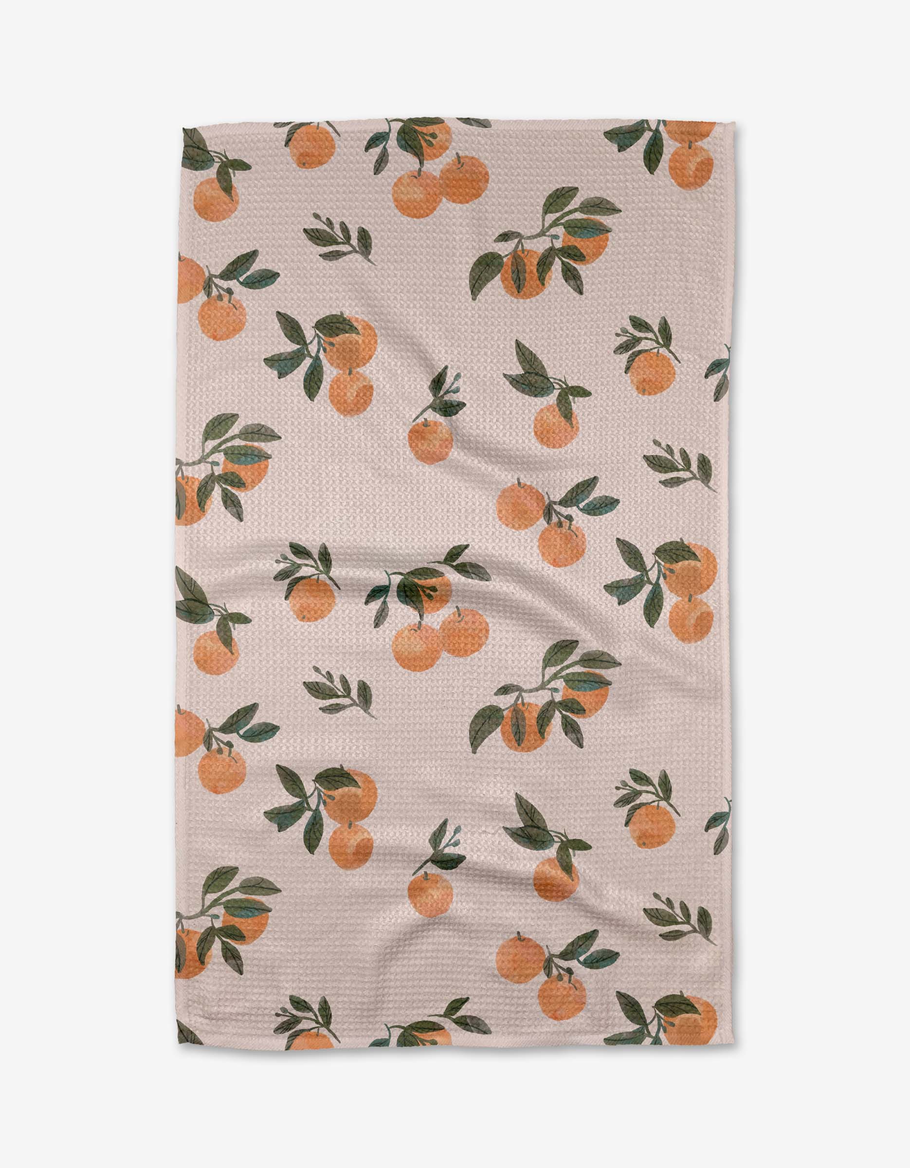 Geometry Pretty in Peach Tea Towel