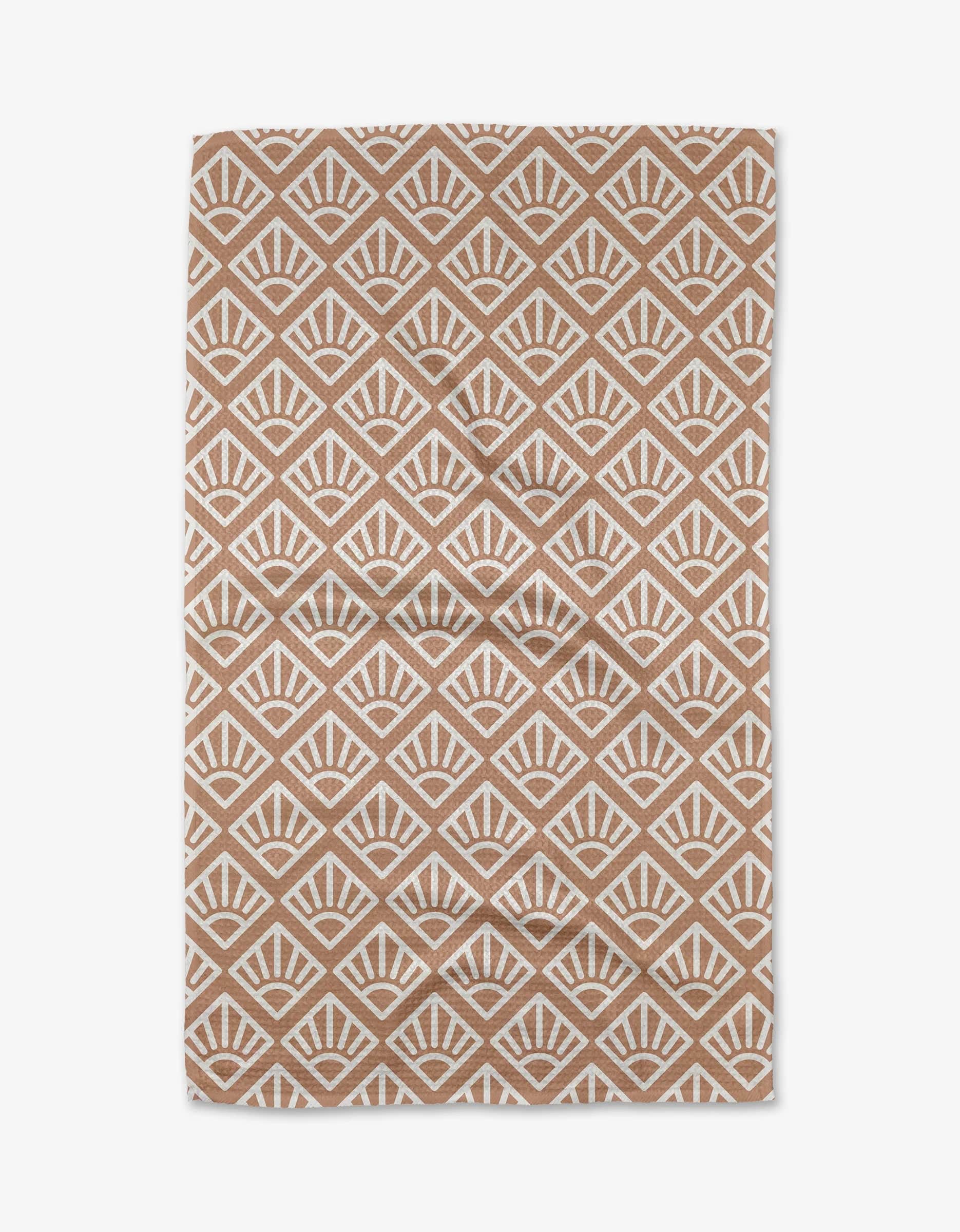 Geometry Sunrise Mosaic Tea Towel