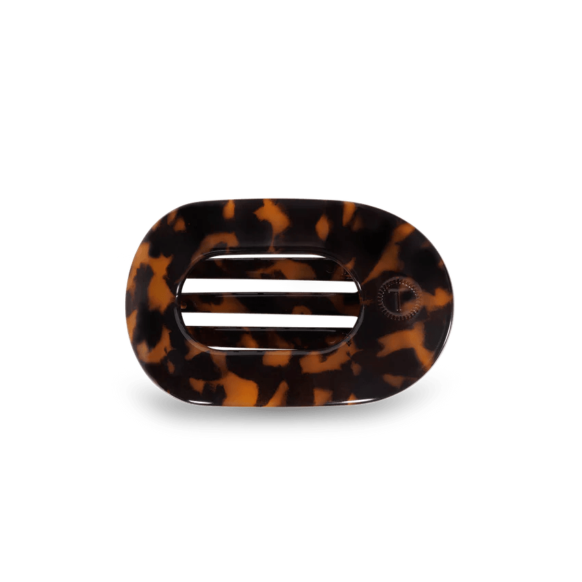 Tortoise Small Flat Round Clip