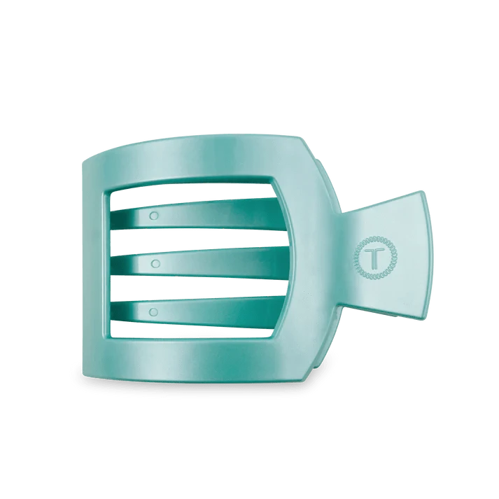 Totally Turquoise Large Flat Square Clip