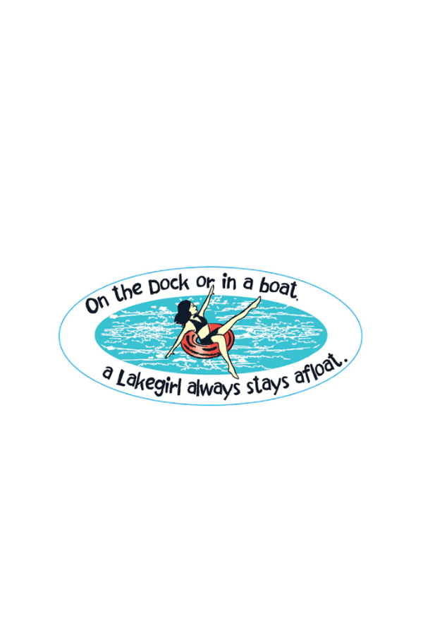 On the Dock or in a Boat Sticker