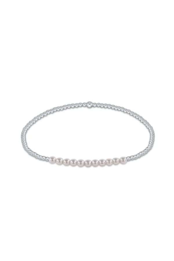 Sterling Bliss 2MM Bead Bracelet - Pearl