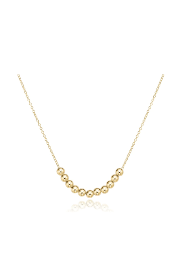 16" Necklace Gold - Classic Beaded Bliss 2.5mm