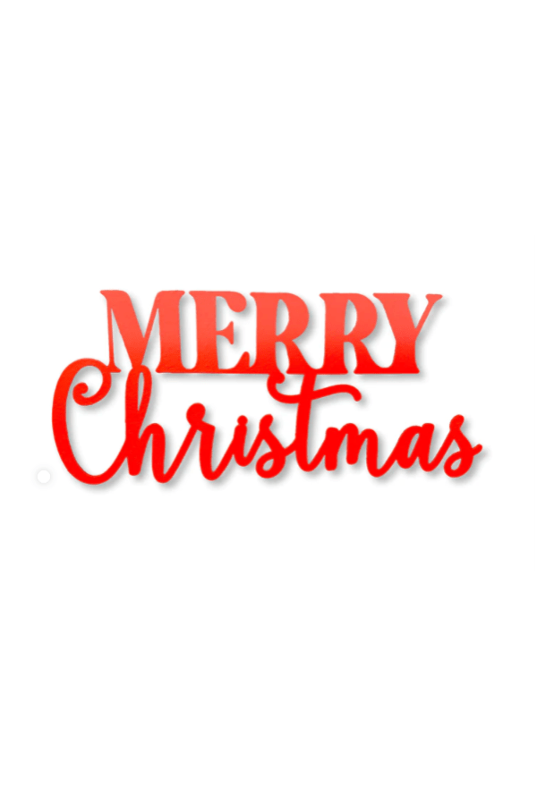 Merry Christmas Magnet Red