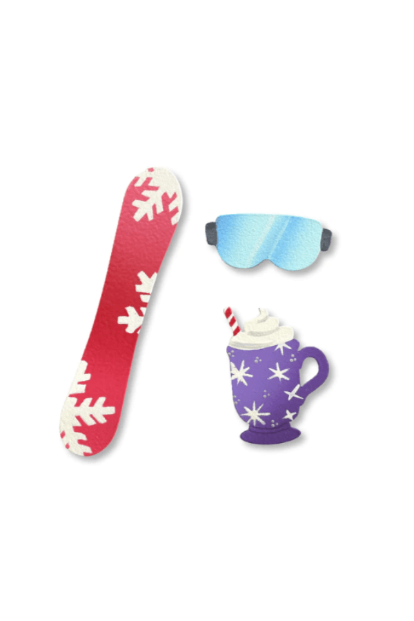 Snowboarding Magnets S/3