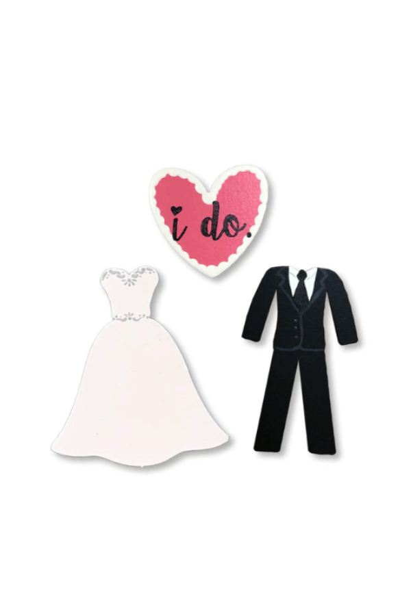 Wedding Outfits Magnet S/3