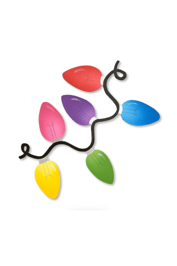 Christmas Lights Banner Magnetic Art Pop