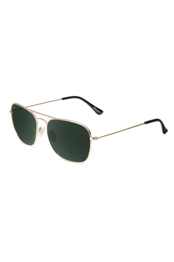 Gold Aviator Green Mount Evans Sunglasses