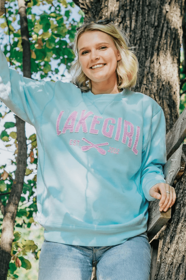 Surf Sanded Lakegirl Fleece Crew Neck Sweatshirt
