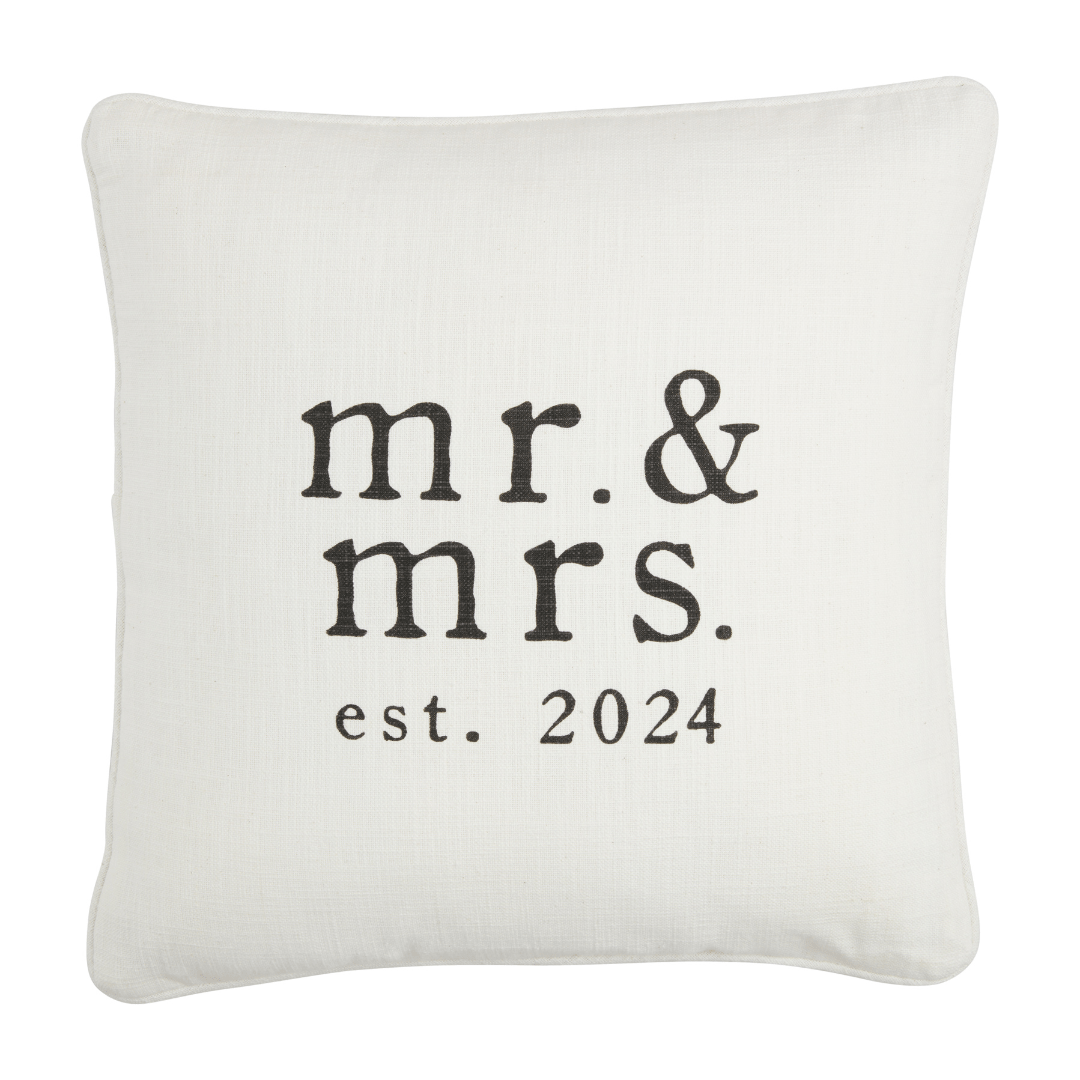 Mr. & Mrs. Est. 2024 Pillow