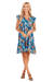 Blue Dot Floral Ginny Dress