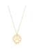 16" Necklace Gold - Paw Print Gold Disc