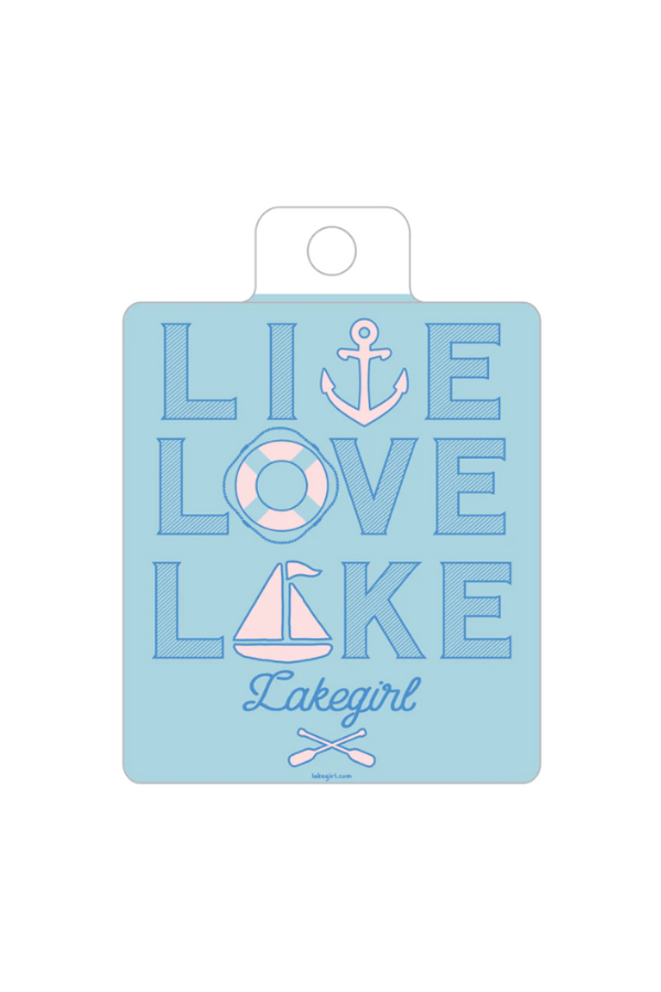 Live Love Lakegirl Sticker
