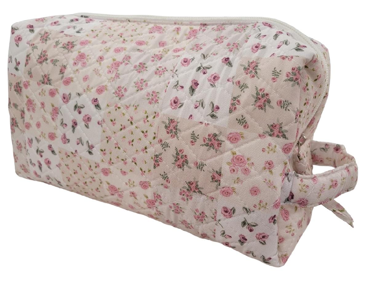 Garden of Roses Quilted Vanity Bag