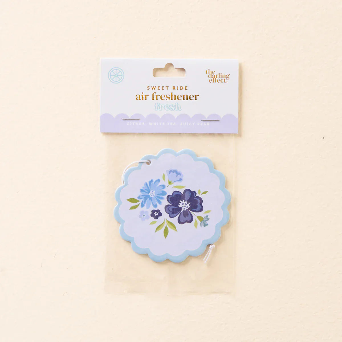 Sweet Ride Car Air Freshener - Dainty Floral Navy