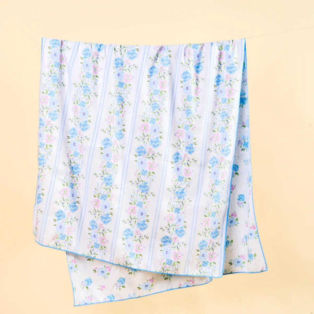 Petal Parade Blue XL Quick Dry Beach Towel