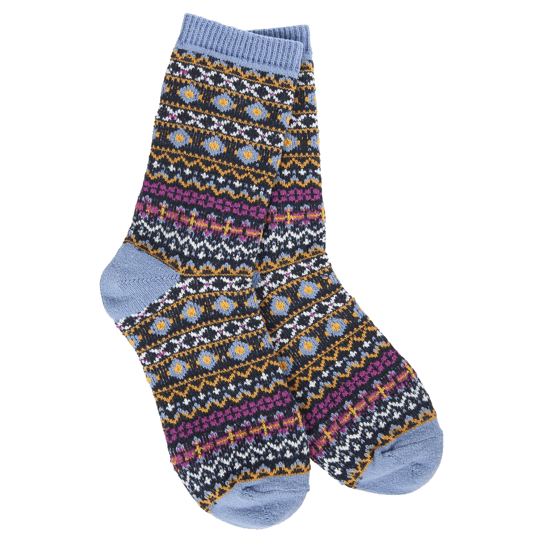World's Softest Holiday Mini Crew - Nordic Blue