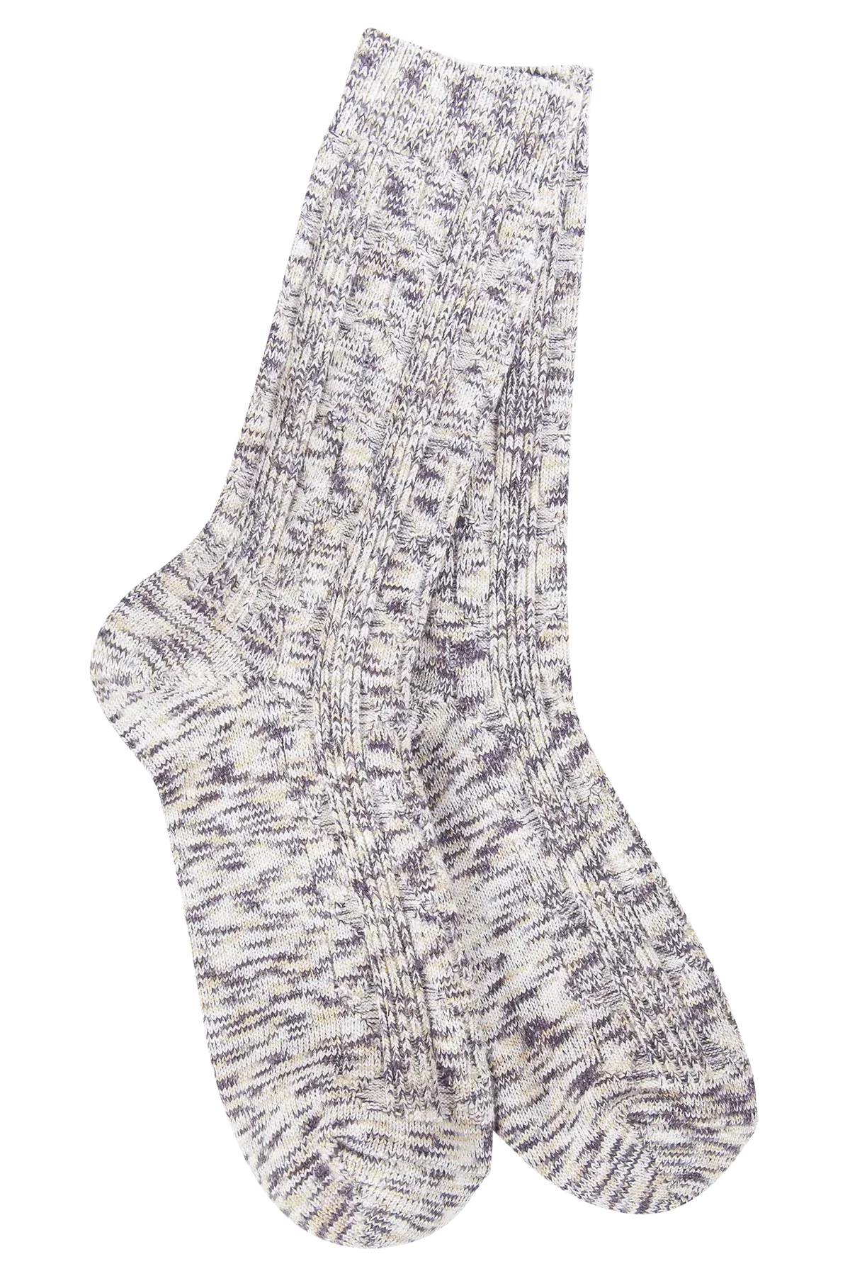 World's Softest Lt Wt Cable Crew - Cookie Dough Multi