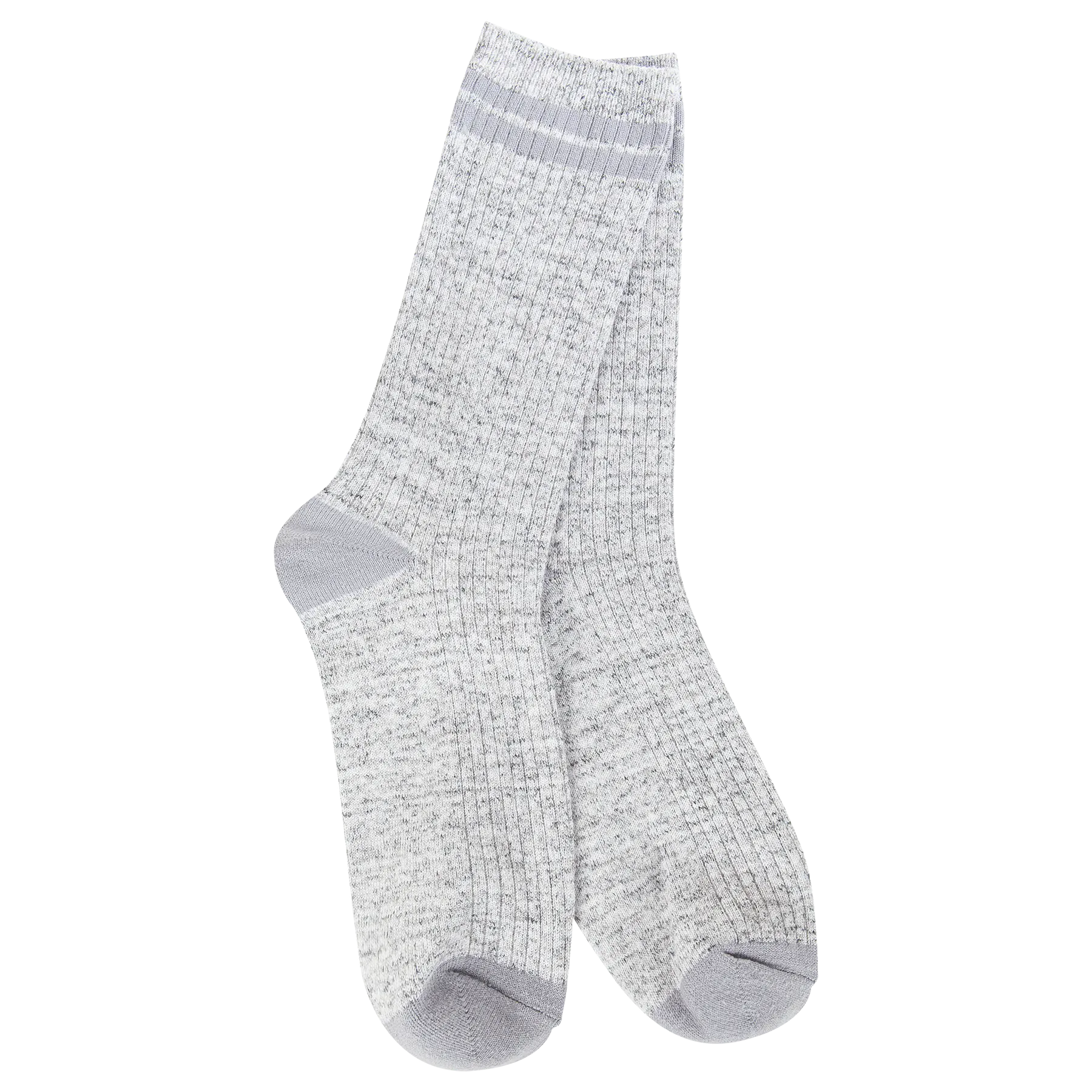 World's Softest Lt Wt Rugby Crew- Heather Grey