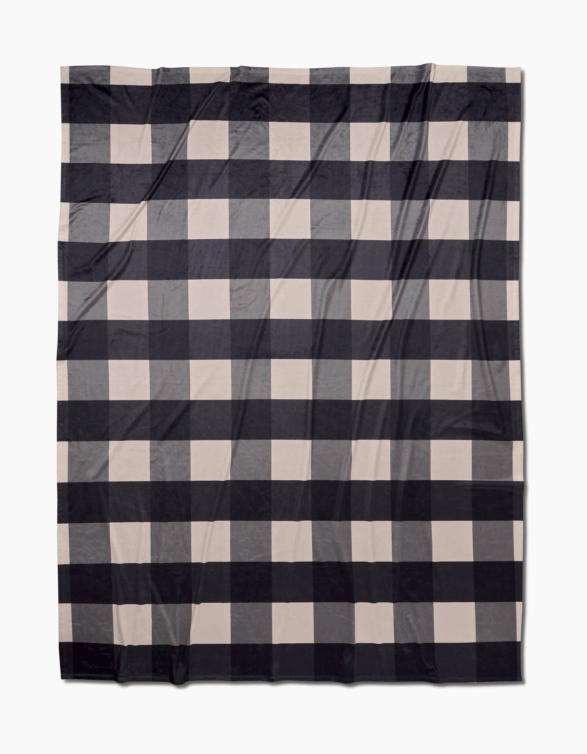 Snowy Gingham: Large - 60" x 80"