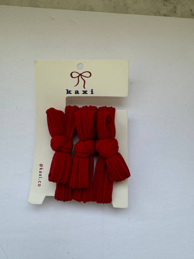 BOW SLICK BACK HAIR TIES: MILK CHOCOLATE