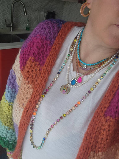 Milli Necklace in Electrics: Electric Blue