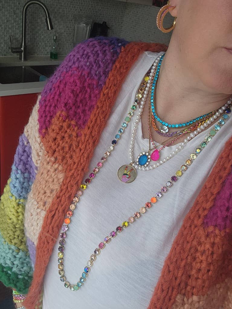 Milli Necklace in Electrics: Electric Blue