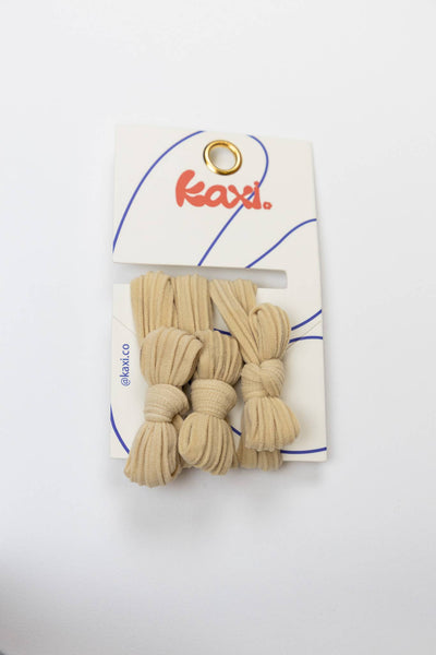 BOW SLICK BACK HAIR TIES: BABY BLUE