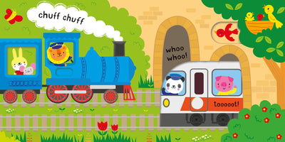 Slide And See Things That Go board book : Usborne