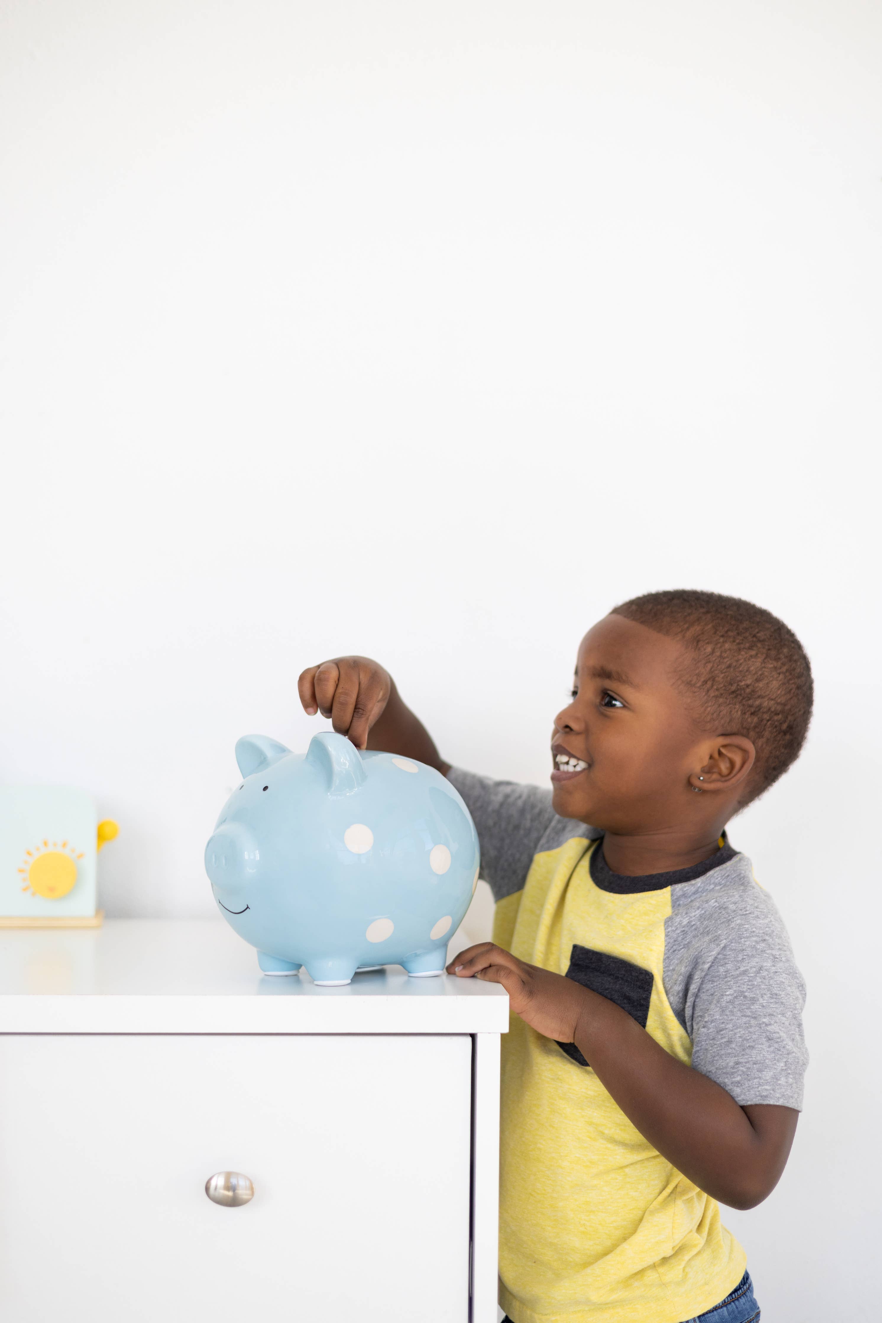 Polka Dot Piggy Bank: Pink