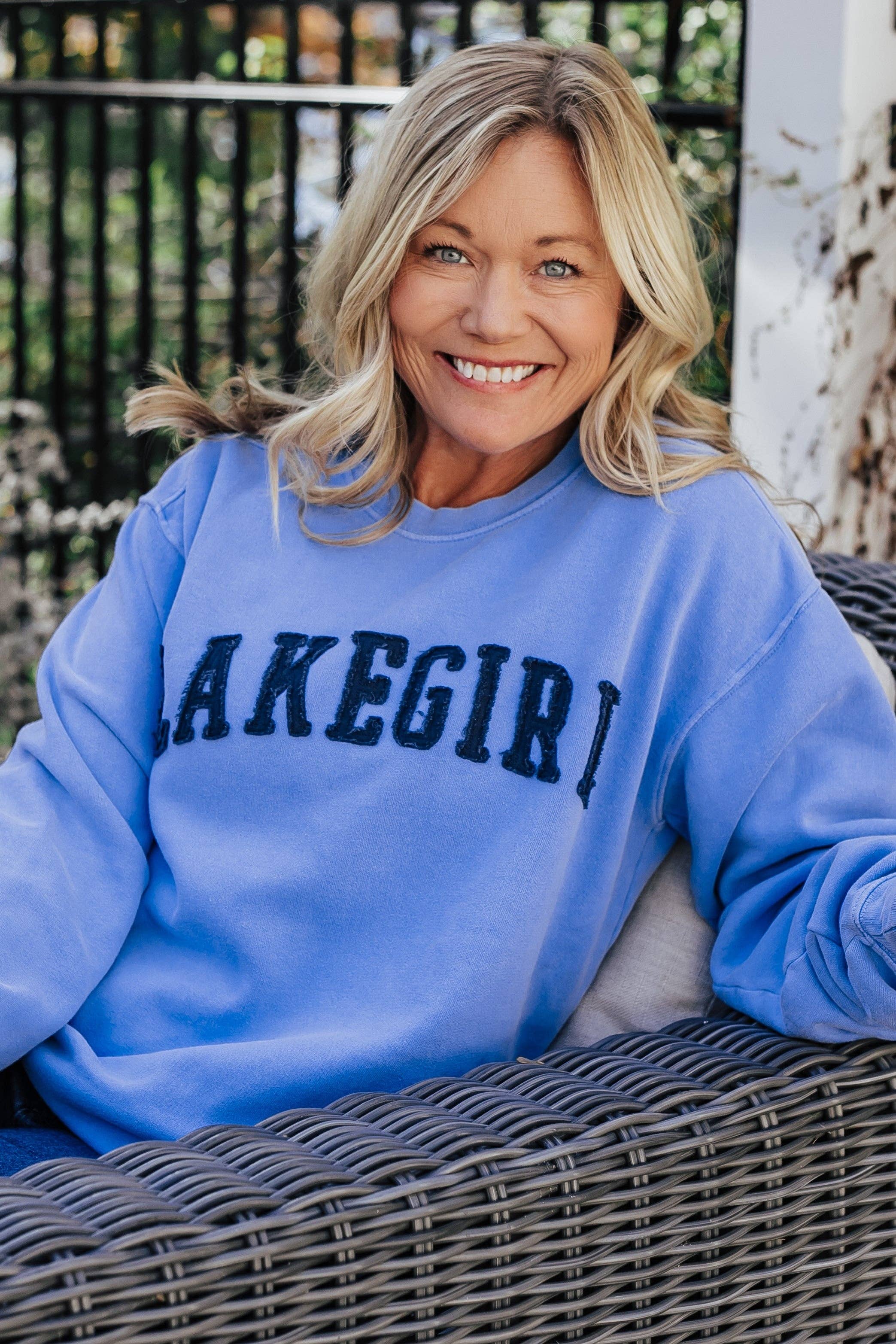 Periwinkle Ringspun Fleece Crew Neck
