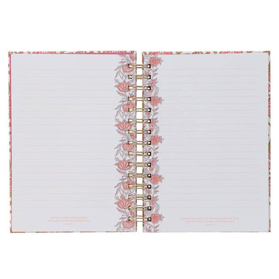Journal Wirebound Pink Be Still & Know Ps. 46:10
