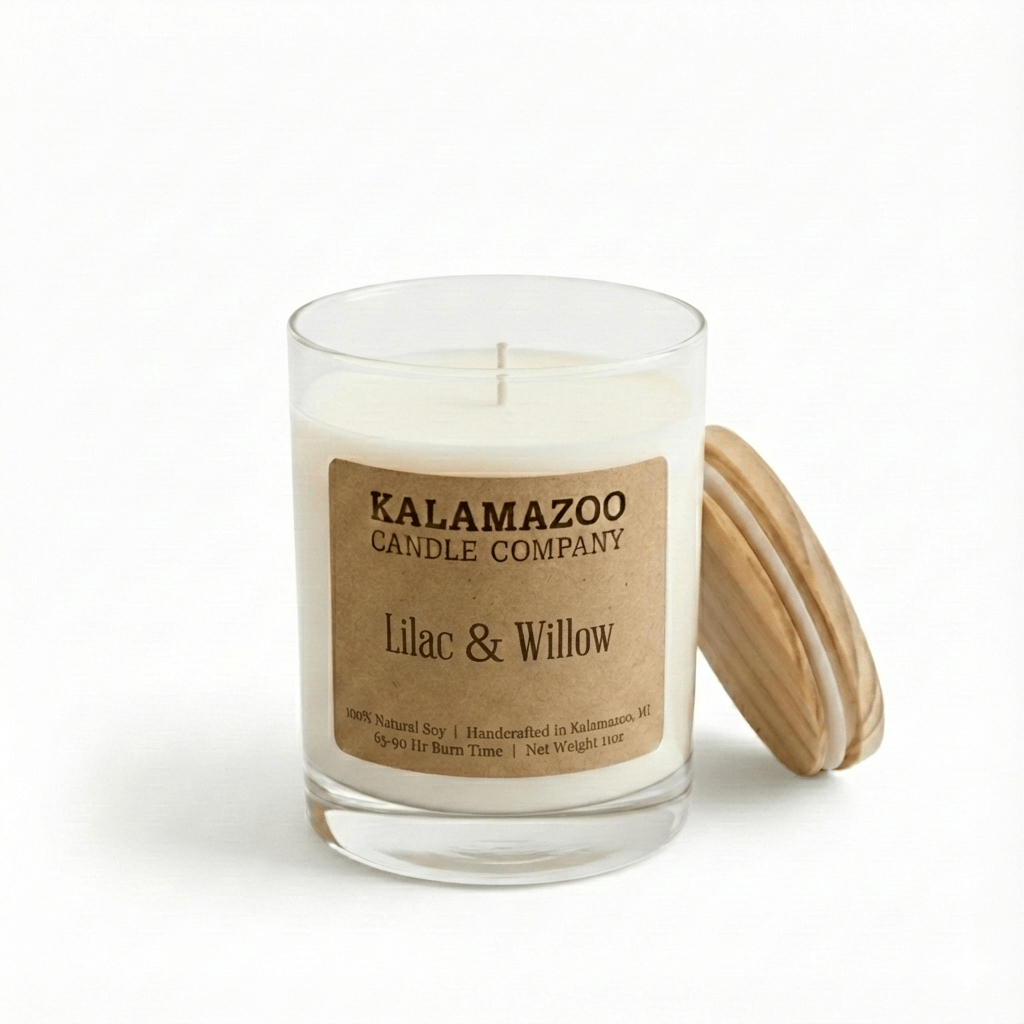 Lilac and Willow Soy Candle 10oz - Hand-Poured Michigan
