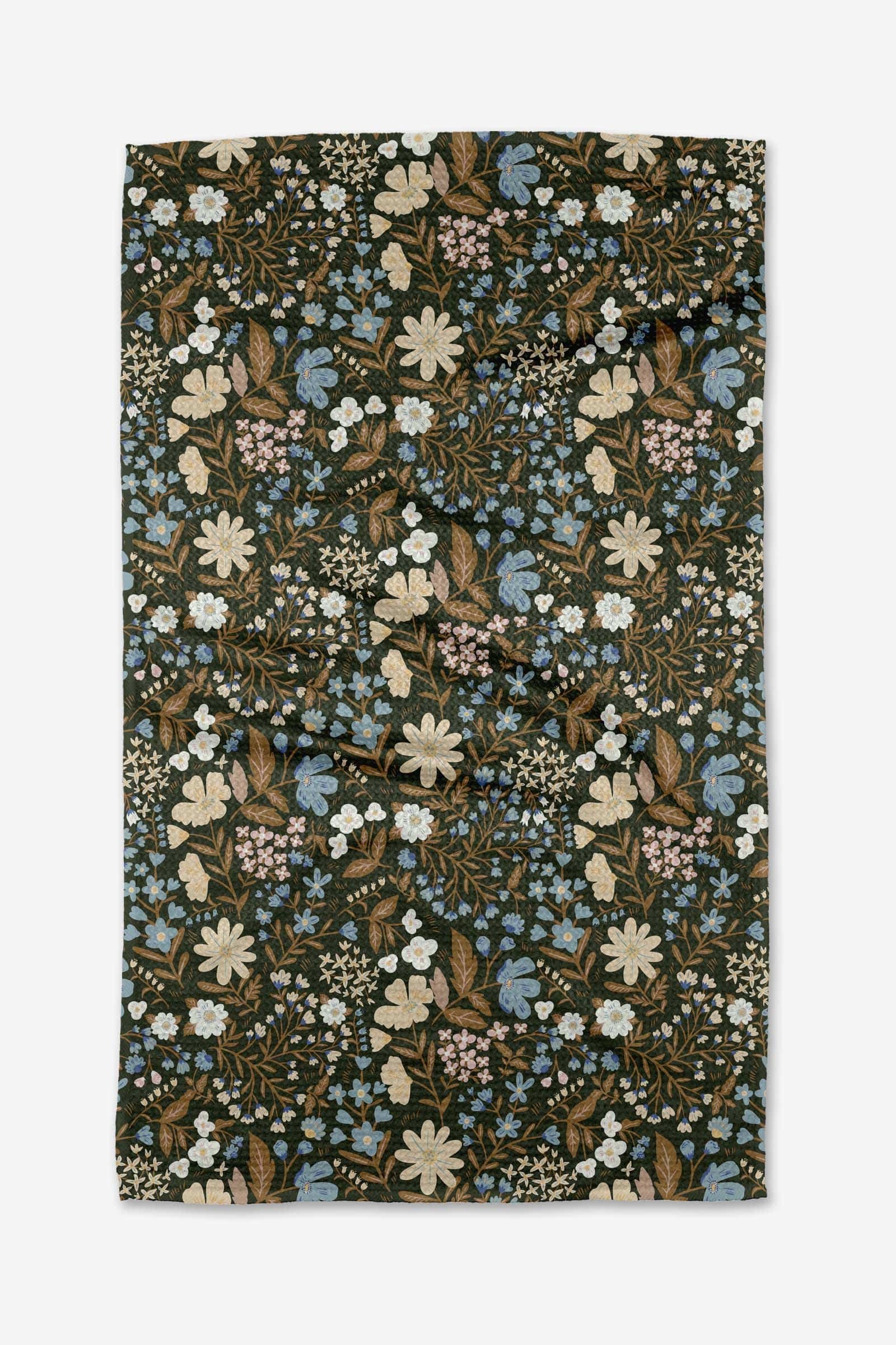 Geometry Cottage Meadow Sepia Tea Towel