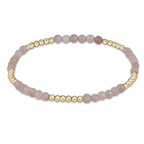 Blissful 2.5mm Bracelet - Pink Opal