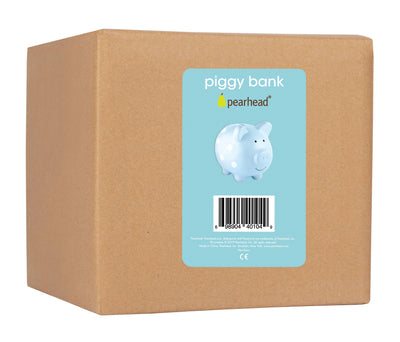 Polka Dot Piggy Bank: Blue