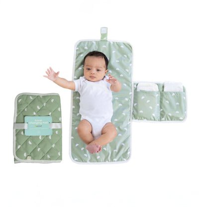 Organic Sage Travel Changing Mat, Diaper Bag Changing Pad