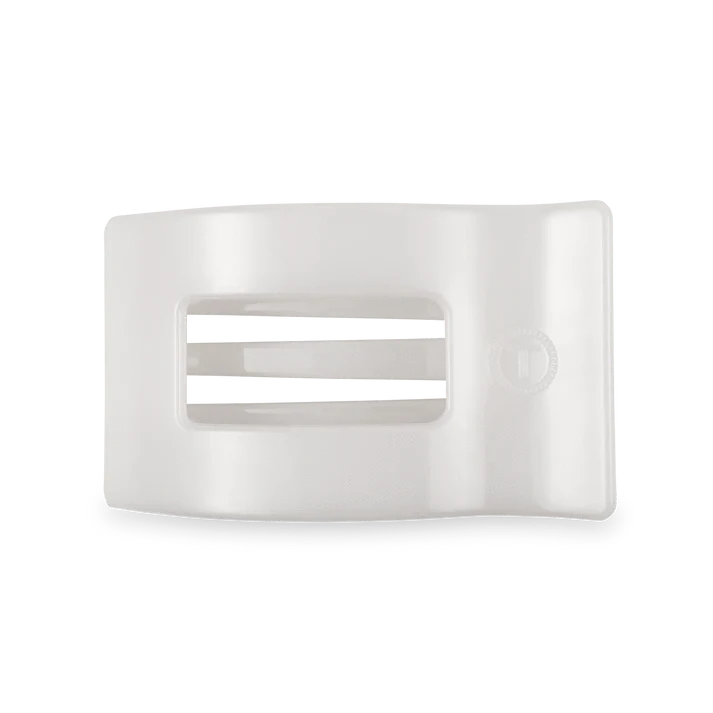 Coconut White Medium Flat Rectangle Clip