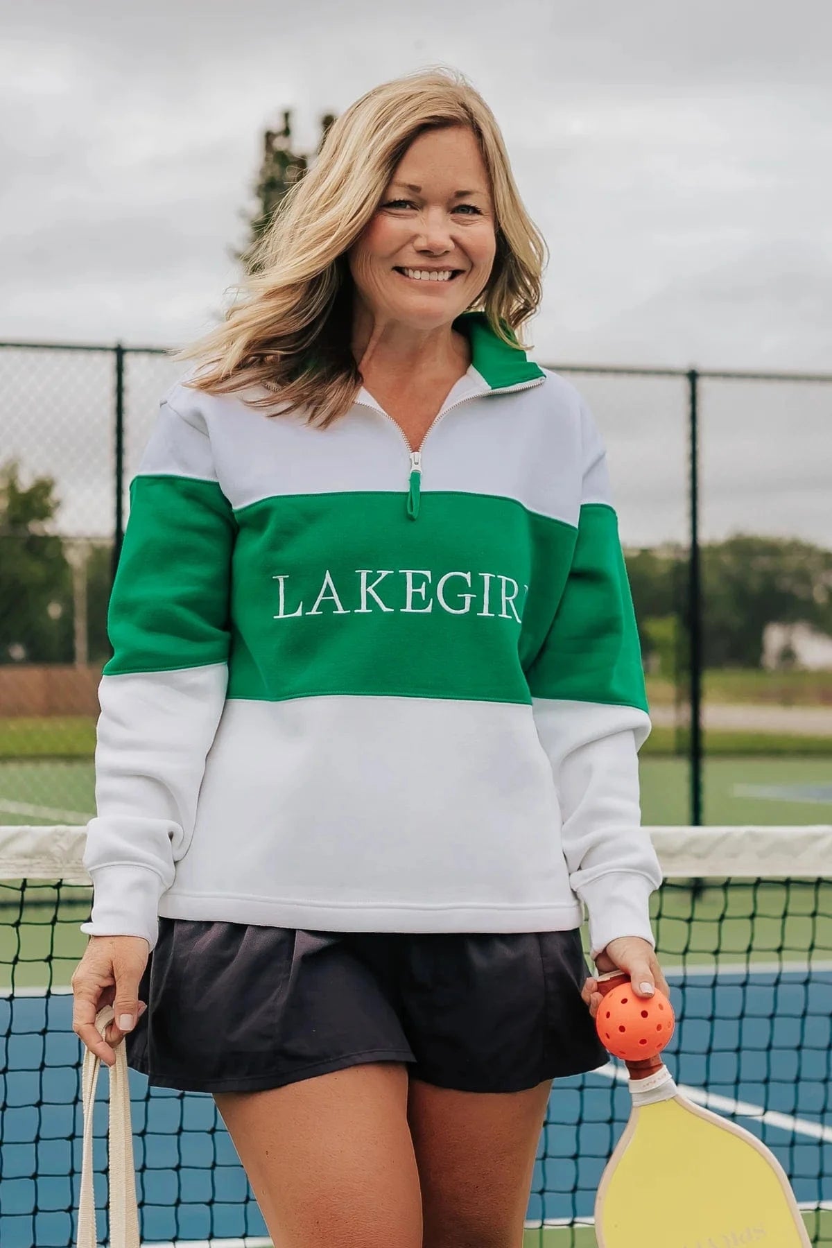 Kelly Green Lakegirl Cloud Fleece 1/4 Zip