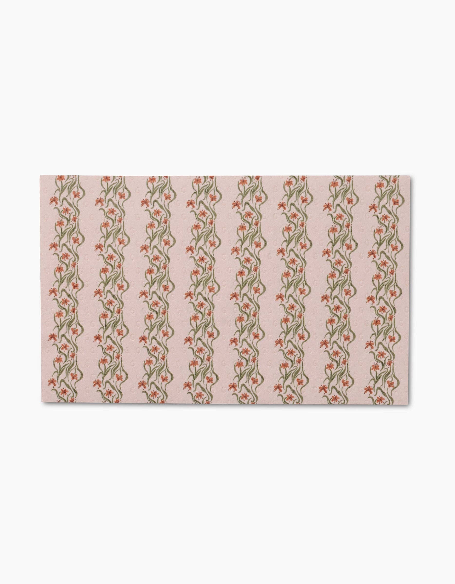 Floral Fall Stripe Not Paper Towel