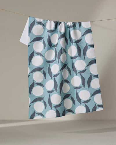 Geometry Bouncing Blooms Tea Towel