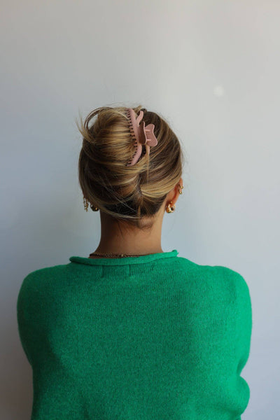 KAXI WAVY MIDI HOLD EVERYTHING CLAW: TERRACOTTA