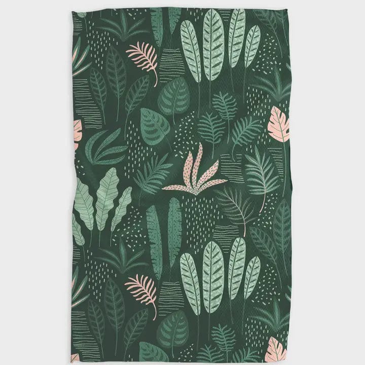 Geometry Forest Floor Kitchen Tea Towel