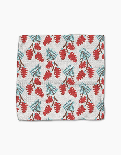 Winter Holly Dishcloth Set