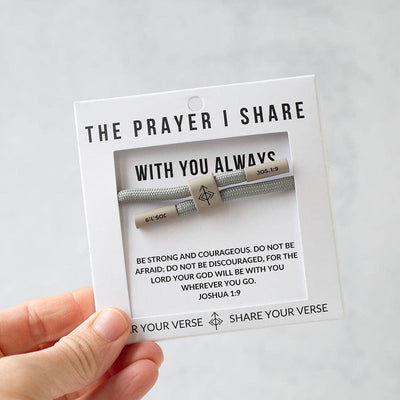 WITH YOU ALWAYS Cord Bracelet | Christian Jewelry |Scripture